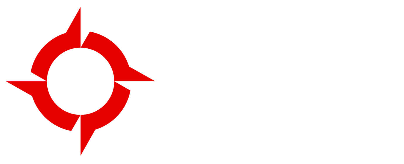Horizontal logo hr nav trans white text 26